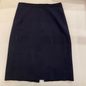 Navy J Crew Pencil Skirt